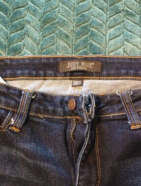 Judy Blue Indigo High-Rise Jeans with Contrast Stitching